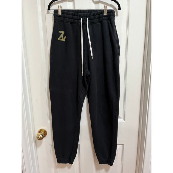 Zadig & Voltaire Steevy Trackpants Black Sweatpants Loungewear Joggers Small - Picture 1 of 13